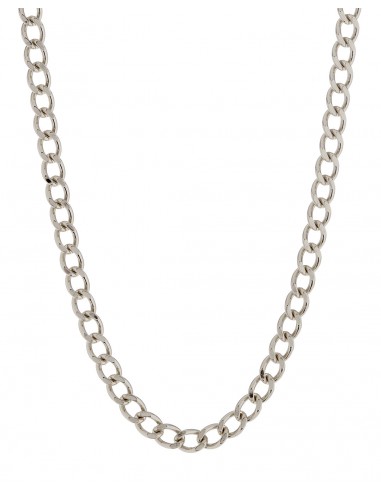 The Classique Curb Chain (8mm)- Silver rembourrage situé sous