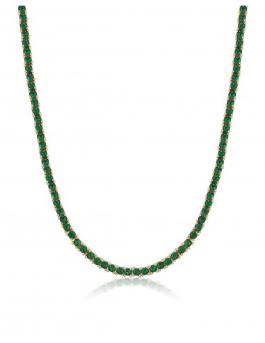 Mini Ballier Necklace- Emerald Green- Gold de votre