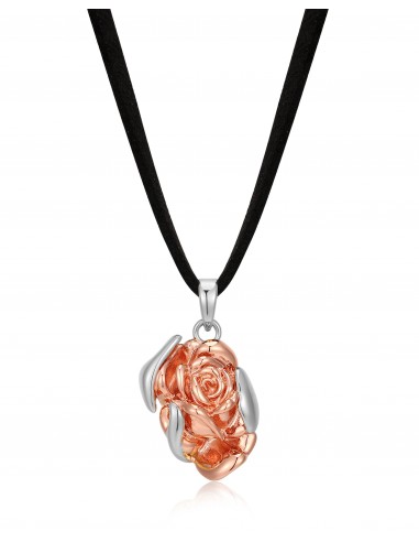 Rosa Pendant Necklace- Silver soldes