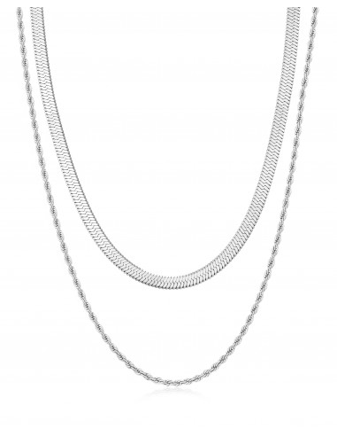 L'Amor Chain Necklace Set- Silver Toutes les collections ici