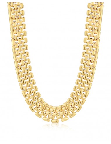 Celine Chain Link Necklace- Gold s'inspire de l'anatomie humaine