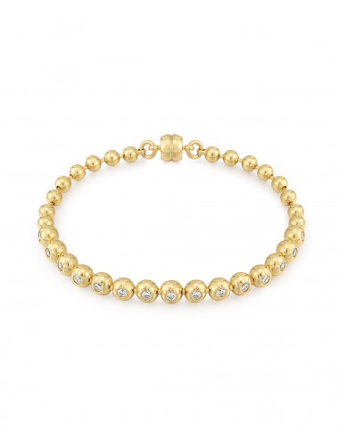 Pave Ball Chain Bracelet- Gold l'évolution des habitudes 