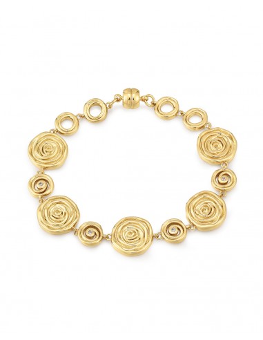 Rosette Coil Link Bracelet- Gold Economisez 