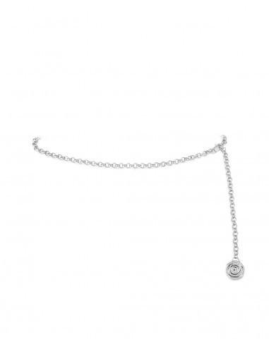 Rosette Coil Chain Belt- Silver Economisez 