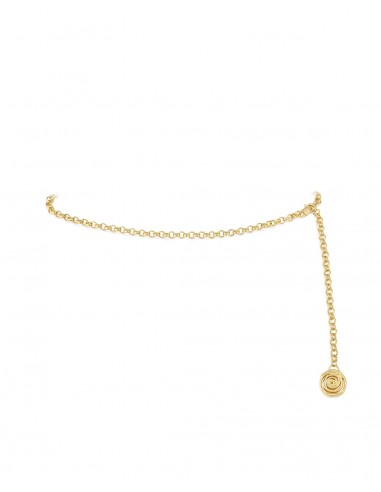 Rosette Coil Chain Belt- Gold destockage