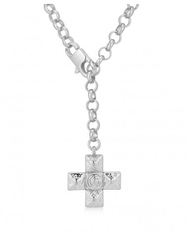 Molten Cross Pendant Necklace- Silver Jusqu'à 80% De Réduction