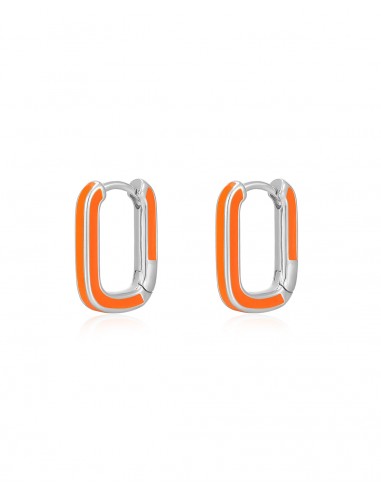 Chain Link Huggies- Neon Orange- Silver Toutes les collections ici