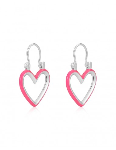 Mini Heartbreaker Hoops- Hot Pink- Silver est présent 