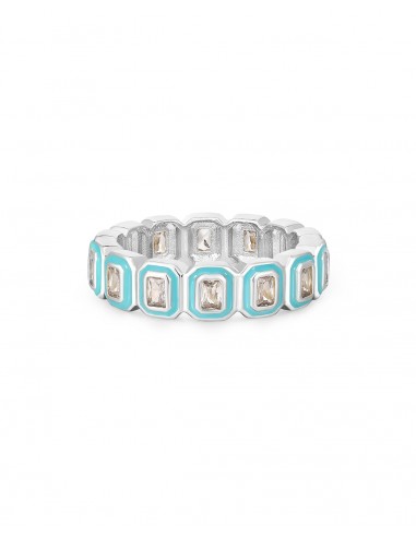 Bezel Ballier Ring- Turquoise- Silver sur le site 