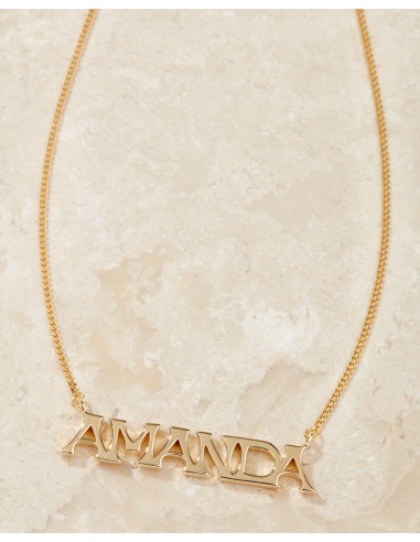 The Nameplate Necklace [Vintage] brillant des détails fins