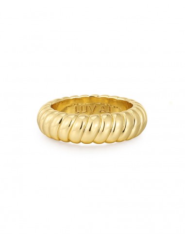 Ridged Marbella Ring- Gold Amélioration de cerveau avec