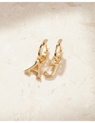 The Plain Metal Hoops with Initial Charms [Vintage] pour bénéficier 