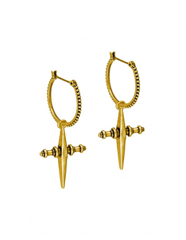 Cross Hoops- Gold destockage