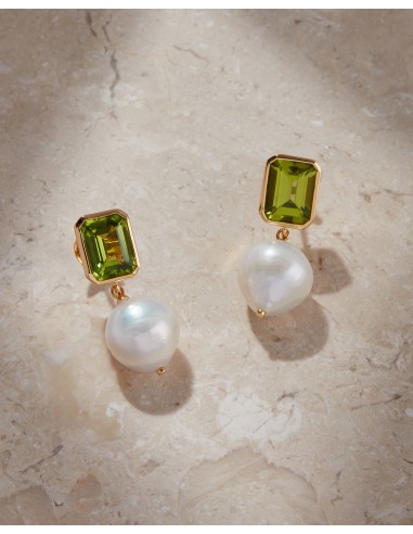 The Peridot Pearl Studs l'achat 