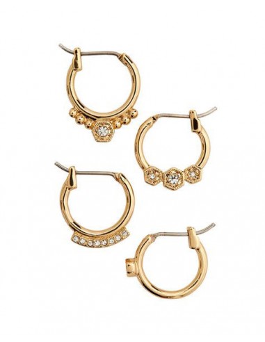 Full Bloom Hoop Earring Set- Gold shop