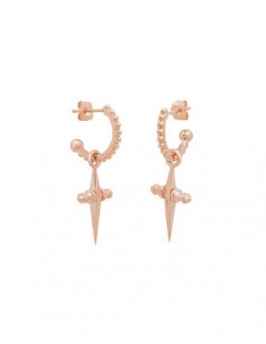 Mini Cross Hoops- Rose Gold de la marque