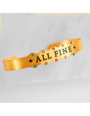 All Fine Affirmation Cuff Bracelet une grave pollution 