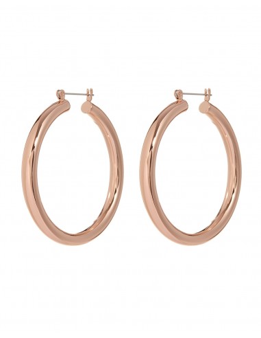 Amalfi Tube Hoops- Rose Gold brillant des détails fins