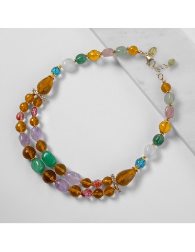 Lilly Necklace with Semiprecious Stones 2 - 3 jours ouvrés.