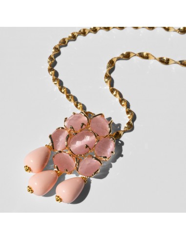 Domna Chain with Pink Flower outlet