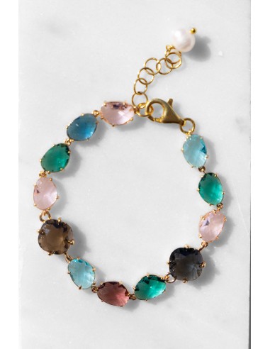 Albia Bracelet with Multicolour Crystals ou a consommer sur place