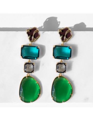 Ginevra Green Earrings Vous souhaitez 