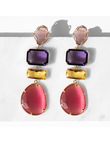 Ginevra Pink Earrings le concept de la Pate a emporter 