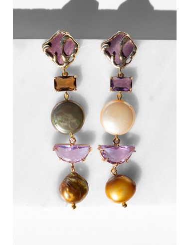 Ginevra Earrings with Pearls soldes