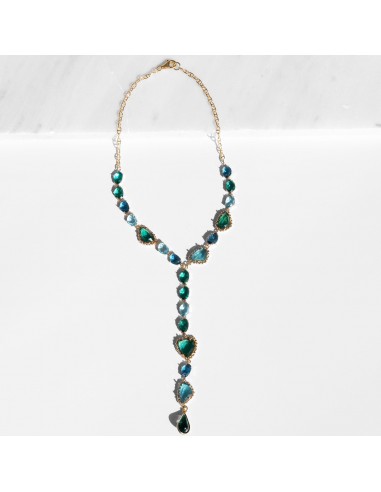 Lucida Green Crystal Necklace chez Cornerstreet bien 