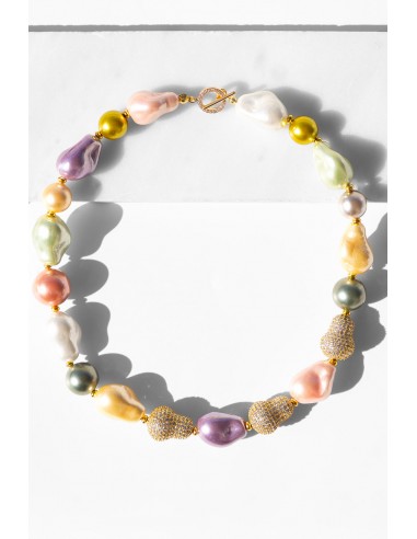 Ginevra Necklace with Pastel Pearls offre 