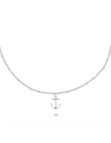 Anchor Chocker Necklace N11389B pas cher