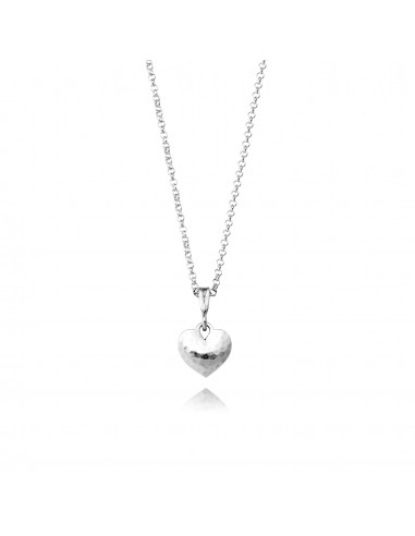 Hammered Heart Necklace N5487 Venez acheter