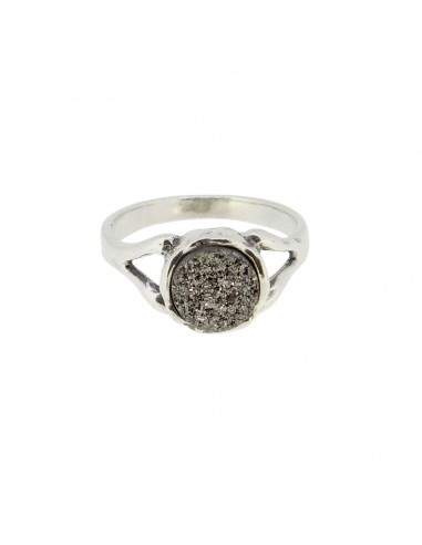 Black & Elegant Platinum Drusy Ring-R11641 vous aussi creer 