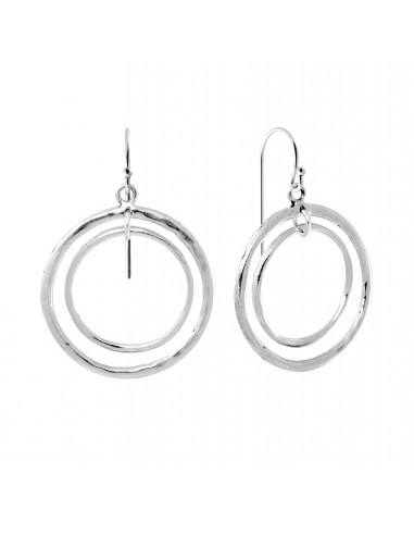 Double Hollow Hoop Dangle Earrings E10030 livraison gratuite