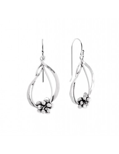 Flowery Dangle Earrings E10859 pas cher 