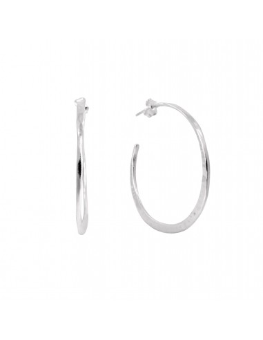 Hammered ''O'' Hoop Earrings E9533 meilleur choix