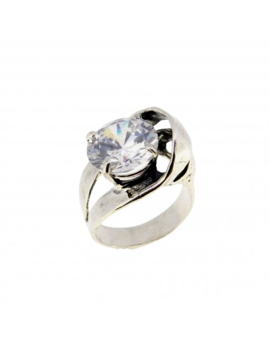 Sterling Silver & CZ Ring R11232 2 - 3 jours ouvrés.