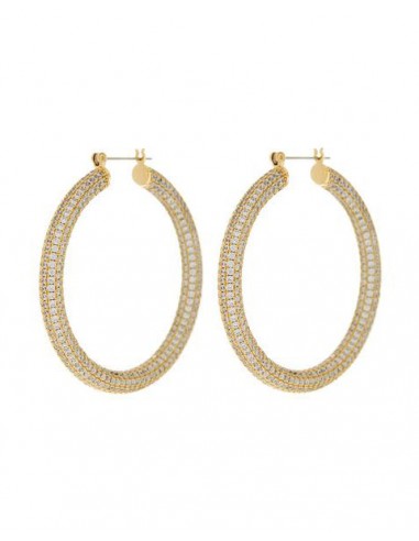 Pave Amalfi Hoops- Gold pas cher