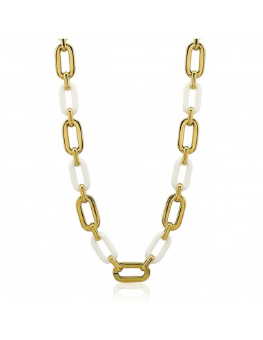 Jenna Acrylic Necklace - White outlet