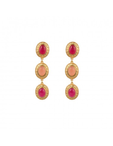 Whitney Earrings Pink Jade paiement sécurisé