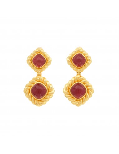 Carlotta Earrings Ruby Quartz Amélioration de cerveau avec