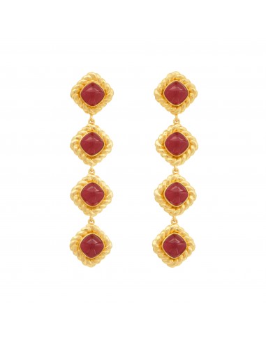 Annabella Earrings Ruby Quartz livraison gratuite