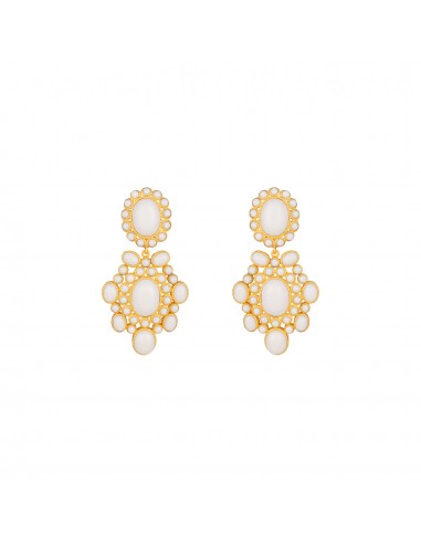 Isola Earrings White Stone en stock