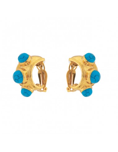 Nova Earrings Blue Turquoise Pour