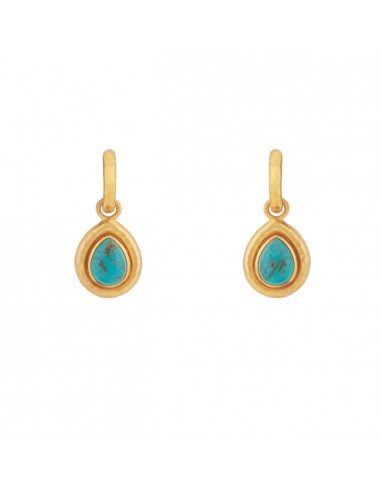 Ines Earrings Golden Turquoise ou a consommer sur place