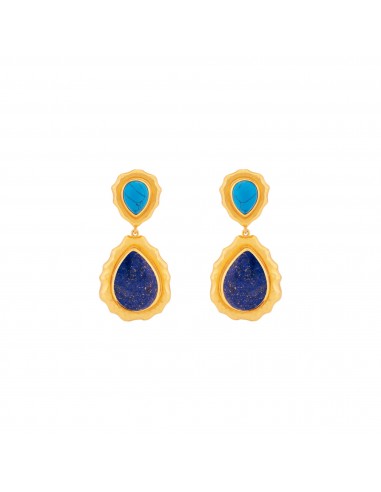 Paulina Earrings Lapis & Blue Turquoise Venez découvrir notre 