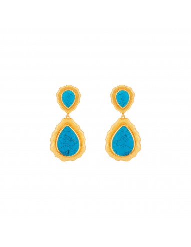 Paulina Earrings Blue Turquoise Venez acheter