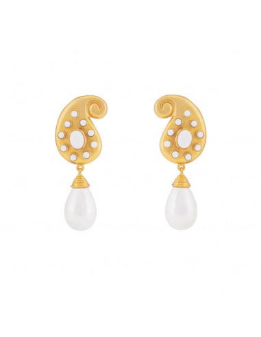 Anya Earrings White Stone & Pearl Venez découvrir notre 