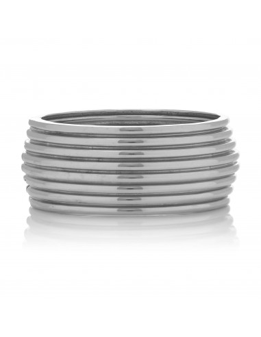 Ribbed Bangle Silver s'inspire de l'anatomie humaine