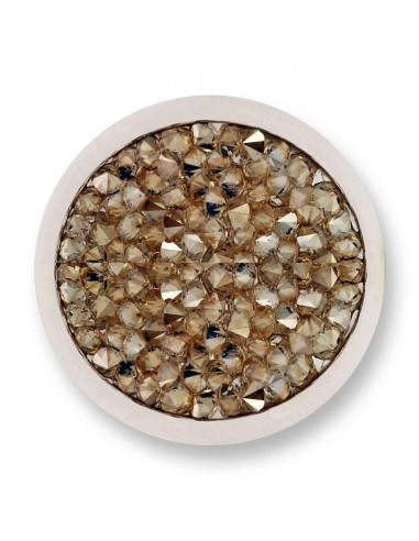 Mi Moneda Swarovski S/S champagne large coin SW-LU-42-L chez Cornerstreet bien 